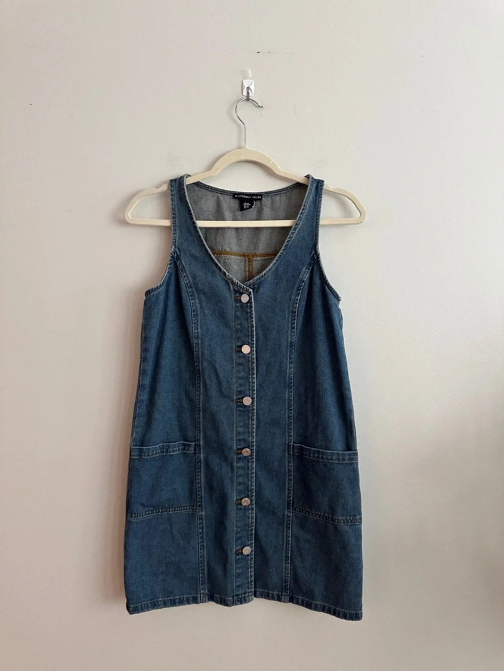 Sincerely Jules Denim Buttondown Dress - Size XS - Picture 4 of 7